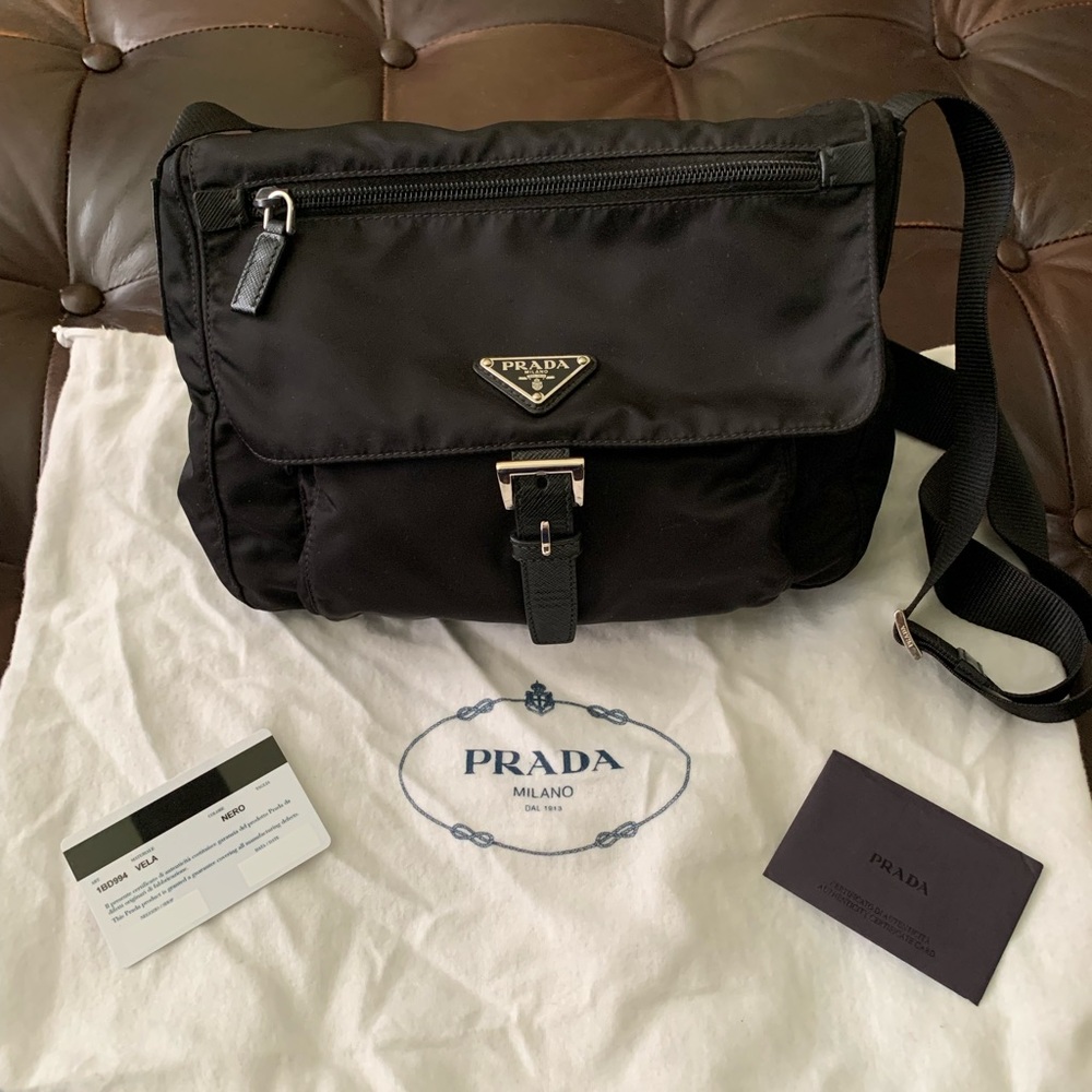 Prada small messenger bag - like new